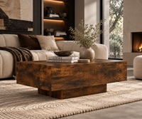 Table Basse NOMA – Effet Bois Brun Texturé