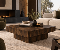 Table Basse VELORA – Effet Chêne Fumé