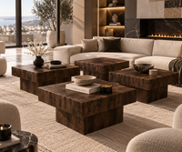 Table Basse VELORA – Effet Chêne Fumé
